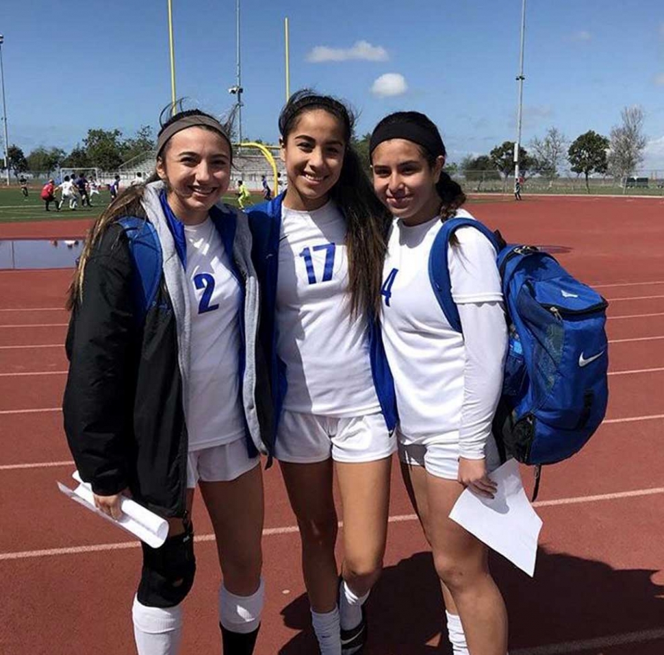 Congratulations to Yaneli Cobian, Yareli Vasquez and Emily Garibay for being selected to participate in the 2018 Senior All Star Game which was held on Saturday, March 23rd in Costa Mesa. All three players started for the Division 6 and 7 squad who took on the seniors from Division 5. This was a first for the Lady Flashes. What an amazing opportunity for these young ladies to showcase their talent. Submitted by Coach Omero Martinez, Photo courtesy of Marth Cobian.