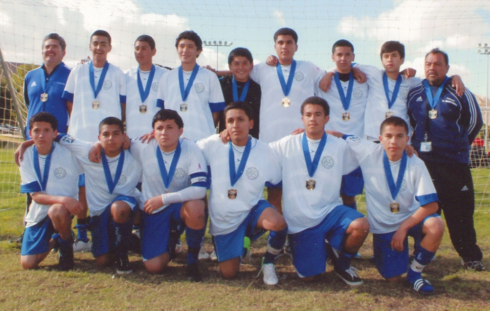 The Fillmore United U16 boys bring home the Section AYSO League Cup Championship. The boys played in Bakersfield this past weekend and beat Santa Barbara 1-0 for the Championship, and in March of 2013 will be playing in the state games. Congratulations to the boys. Pictured top row (l-r): Assistant Coach Cipriano Martinez, Juan, Diego, Miguel Martinez, Emilio Martinez, Juan Garcia, Issac Torres, Anthony Castaneda, and Coach Gonzalo Martinez. Bottom row (l-r) Chava Zepeda, Jose Lopez, JR Martinez, Govani Arellano, Leonel, and Miguel.