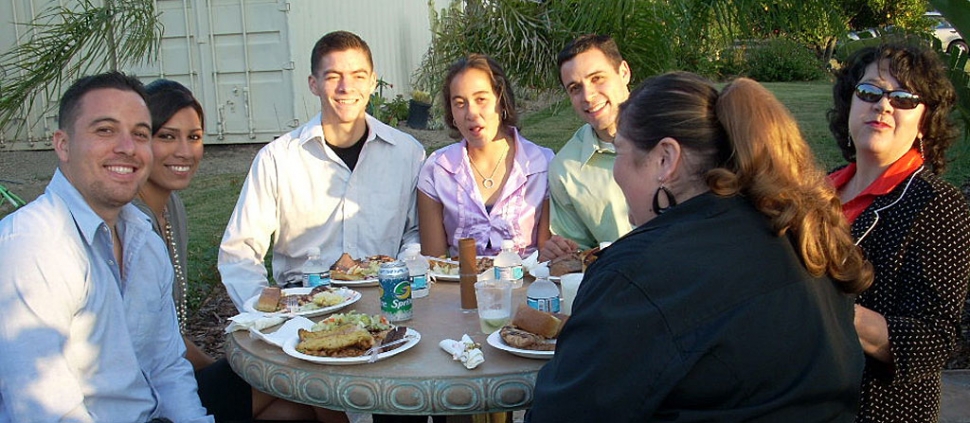 The Herrera family enjoy the event at their Fillmore home.