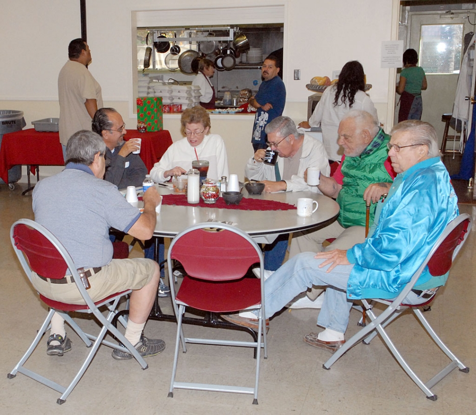 St. Francis of Assisi Catholic Roman Catholic Church serves a popular senior breakfast program, Monday through Friday, 9am to 10am. Approximately 30 meals are served with Tuesday being the busiest day when as
many as 80 meals are served.