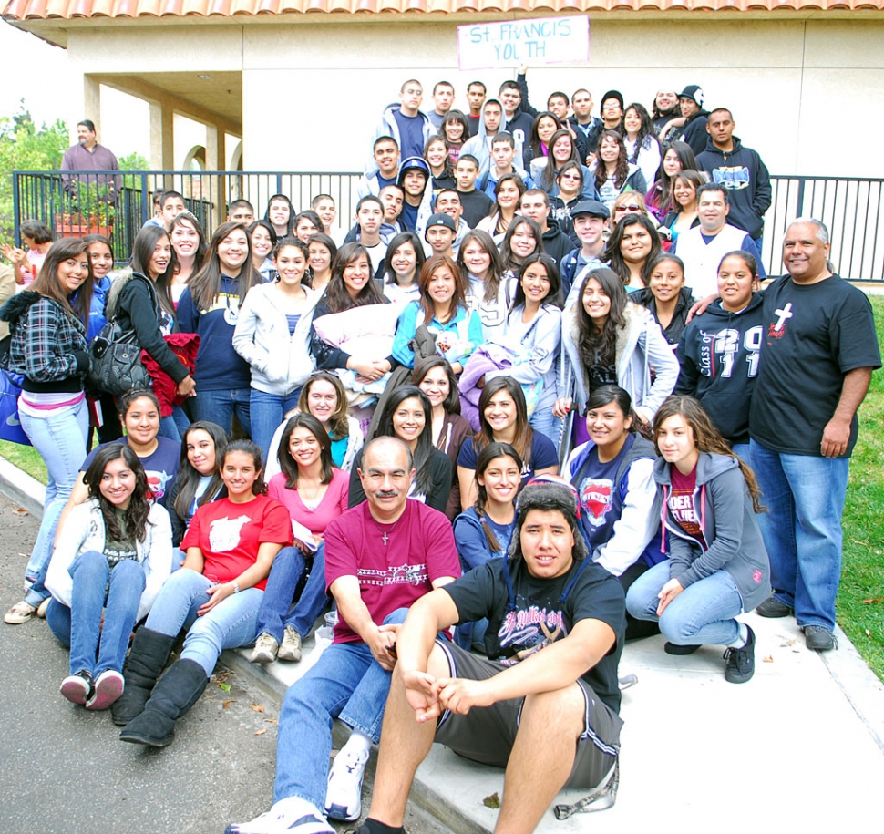 Saint Francis Youth Ministry would like to thank Mr. Bill Herrera and State Farm Insurance for their sponsorship to Saint Francis Youth Programs. Saint Francis Confirmation Class getting ready to go to Wright Wood Ca. Mountains on a Spiritual Retreat and would like to thank the community of The City of Fillmore for their prayers and support towards our young people.