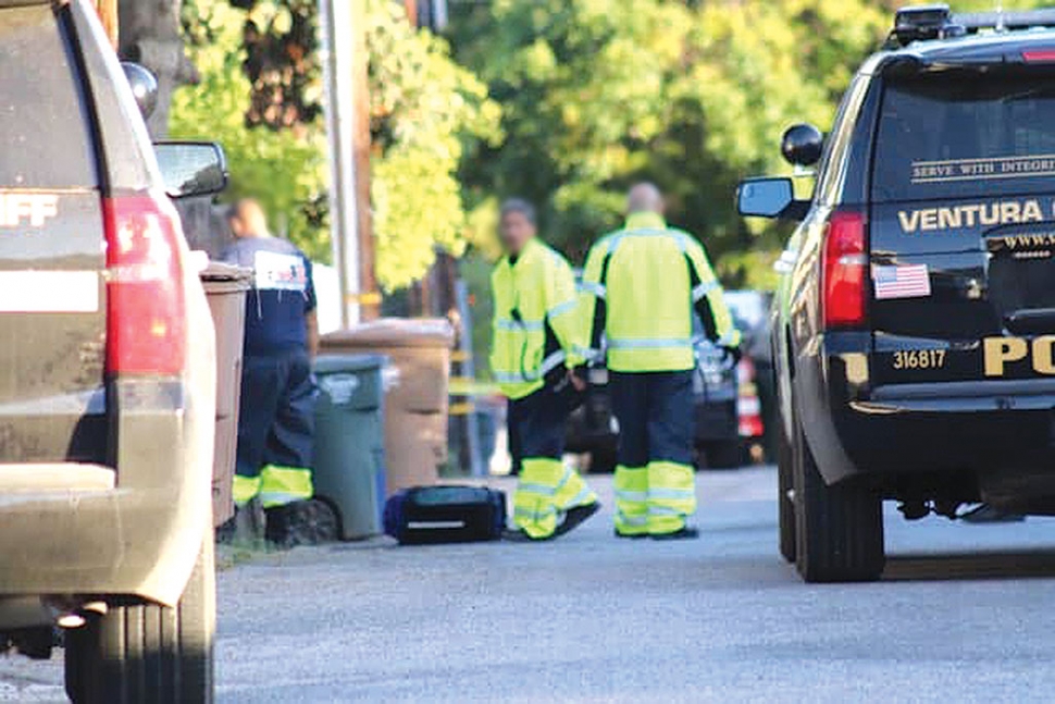 On Tuesday, May 26th at 6:30pm, near the 600 block of Fillmore Street, Fillmore Police received a call regarding the well being of a woman whose son threatened her with a knife. Once on scene Ventura County Fire and AMR Paramedics treated two victims with lacerations to the neck and hands. Both were transported to a nearby hospital. No update on their conditions. Pictures provided by VC News Crew. 