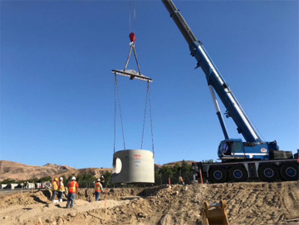 On Wednesday, December 18th the Ventura County Public Works Agency’s Watershed Protection District along with the United Water Conservation District is celebrating the completion of the Piru Stormwater Capture for Groundwater Recharge Project. Pictured is the project while under construction. Photo courtesy Ventura County Public Works Agency.