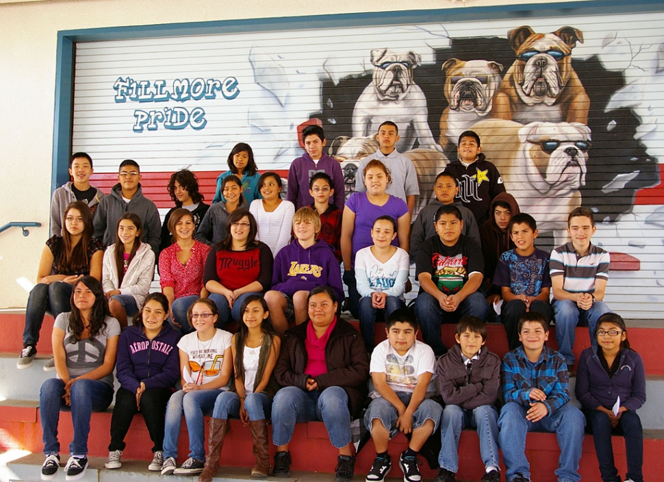 Fillmore Middle School’s Students of the Month.