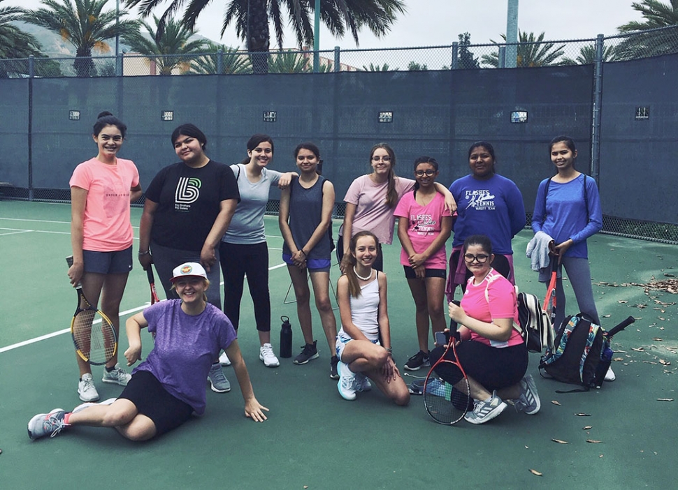Pictured above are this year’s 2019/2020 Fillmore Flashes Girls Tennis Team. Photos courtesy FHS Tennis Coach Lolita Bowman.
