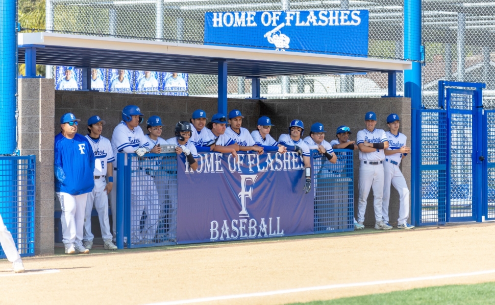 On Friday, March 28, 2025, Fillmore Flashes Baseball hosted the Channel Island Raiders but fell short to the Raiders 4 – 6. Photo credit Crystal Gurrola. 
