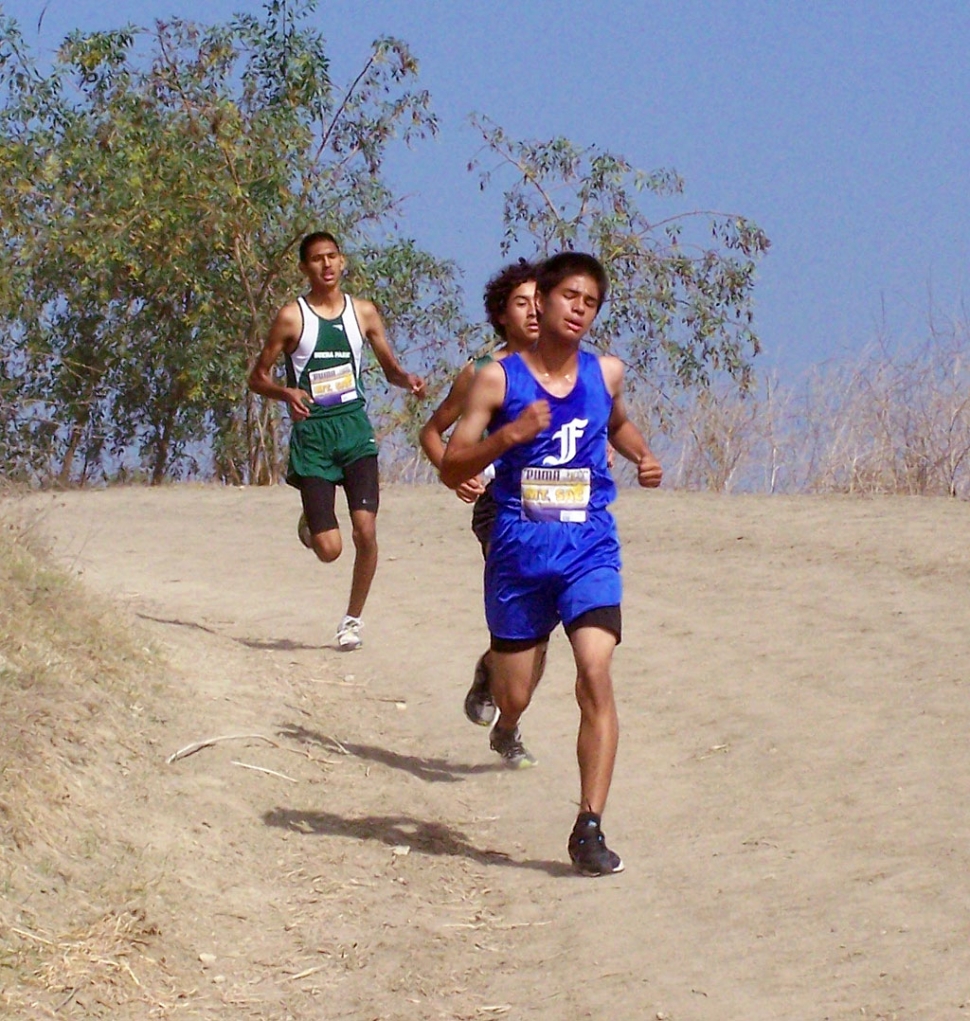 With a time of 18:19, Armando Vidal was a "true standout" on the team at the Mt. Sac Invitational.