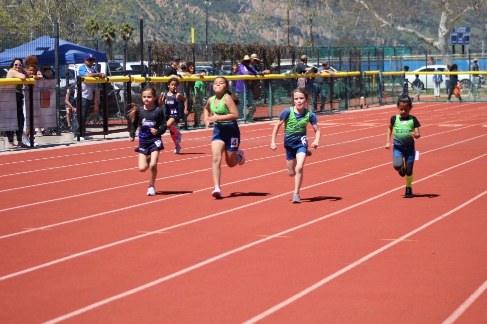 On Saturday, April 15, 2023, the Heritage Valley Blazers hosted and competed in their first home track meet at the Fillmore High School Stadium where they hosted 270 plus athletes from Ventura, Thousand Oaks and Newbury Park. Photo courtesy HVB Board Members.

On Saturday, April 15, 2023, Fillmore’s Heritage Valley Blazers competed and hosted their first meet of the 2023 season and turned out to be a huge success. Above is one of the Blazers sprinting down the track at last weekend’s meet. Photo courtesy HVB Members

