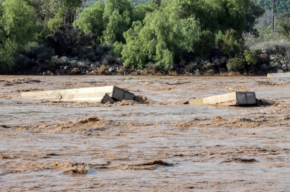 Fillmore residents woke up Tuesday morning, January 10th, to find the concrete support in the river, under the tracks, collapsed and washed downstream.