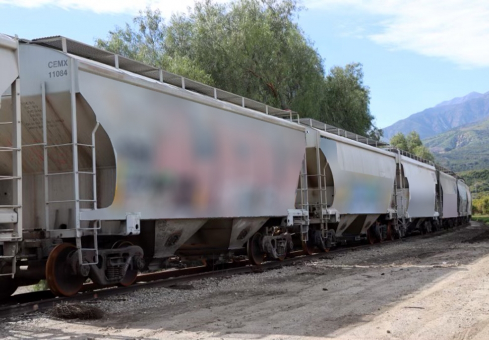 Concerned citizen Anthony M. Elias has asked Sierra Northern Railway to move some of its rail cars from their present location near Grand Avenue and Old Telegraph Road. They are covered top to bottom with gang graffiti and have become a major eyesore in the community. By simply moving the cars west, out of sight, the problem would be solved. The Gazette agrees with Mr. Elias and thanks Sierra for its anticipated cooperation. Photo credit Angel Esquivel-AE News.