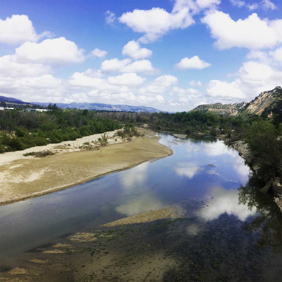 Santa Clara River main stem at 12th street bridge. Photo courtesy Candice Meneghin.