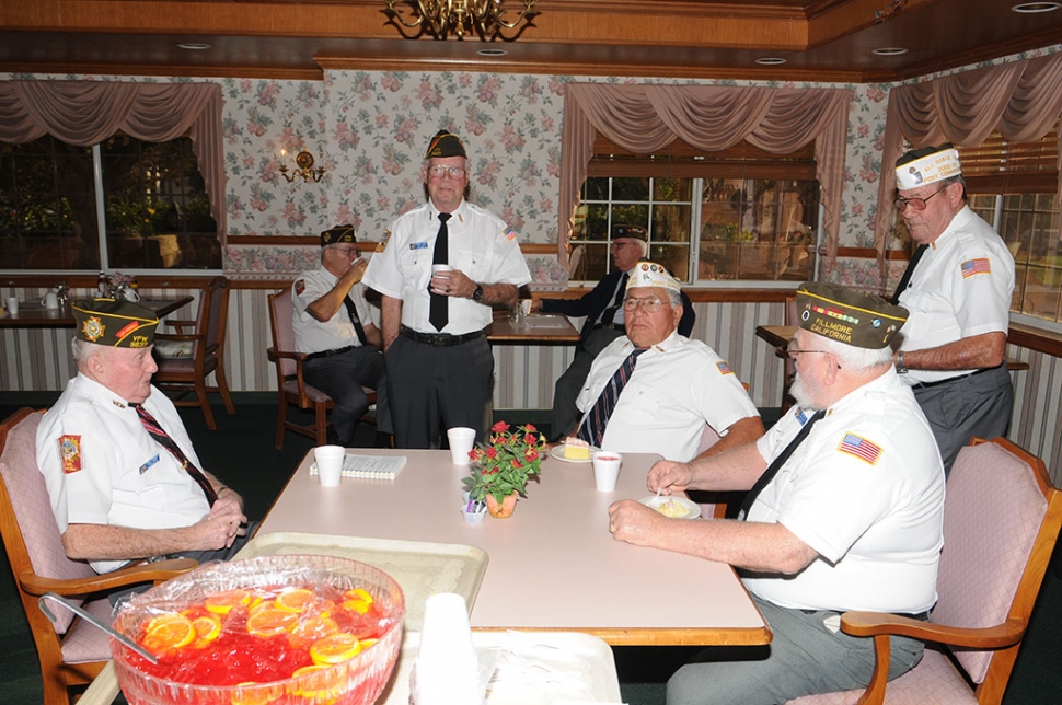 Veterans of Foreign Post 9637 visited The Orange Blossom Villa on Monday, Veterans Day, for an American Flag presentation and short program. Participating vets were Jay C. Wood, Jim Mills, John Pressey, Jim Rogers, Bill Preciado, Tom Ivey, Richard Tansey and Ismael Alonzo.