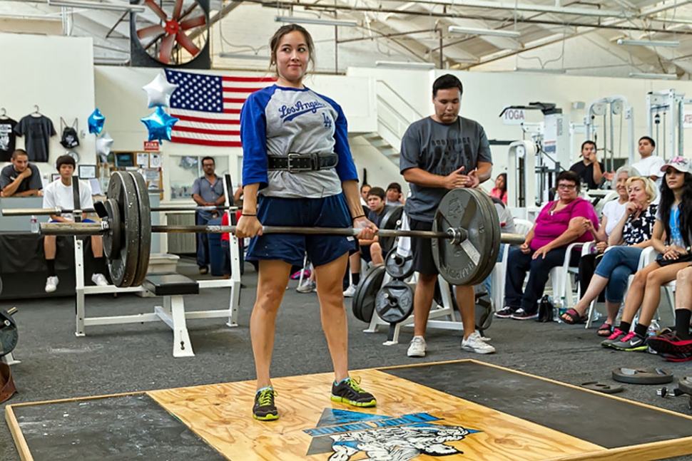 Beka Herrara, winner Ladies Division, Dead Lift of 245 lbs. Photos by Bob Crum.