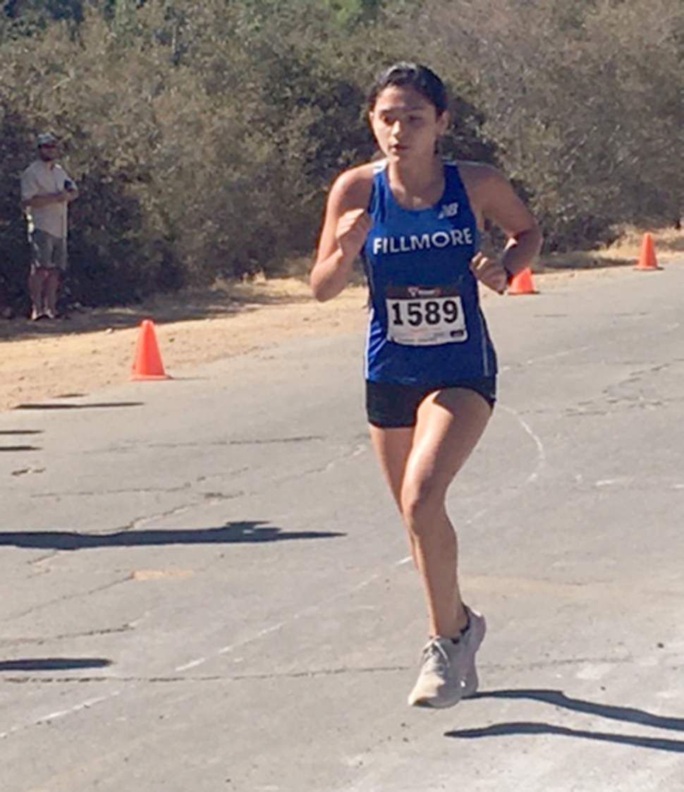 On Saturday, September 11th, the FHS Cross Country teams competed in the 33rd Annual Ojai Invitational. (above) Lead runner for the FHS Flashes, Athena Sanchez, who took 3rd place with an overall in a time of 12:52.88. Photos courtesy Coach Kim Tafoya.