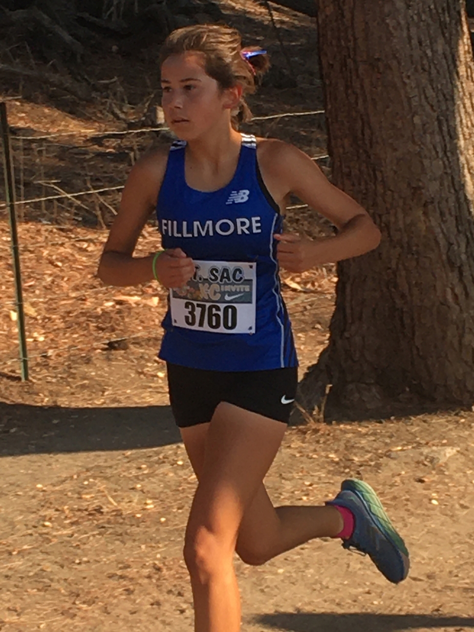 Alexandra Martinez placed 14th with a time of 24:22 in the Girls Sophomore D3, D4 and D5 Green Race and was a medalist. Photos courtesy Coach Kim Tafoya. 
