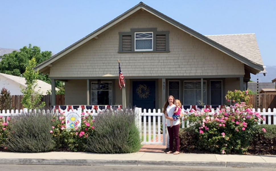 Fillmore Civic Pride announced June 2018 Yard of the Month winners Pam and Dori Klittich who received a $40 gift certificate to Otto & Sons Nursery. Photo courtesy Ari Larson.
