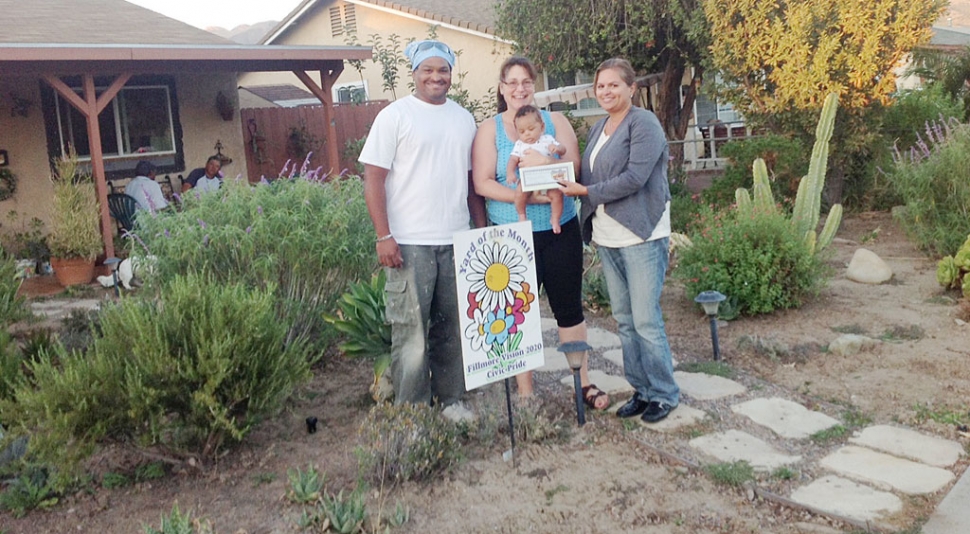 (l-r) Leo, Cuba and Baby Nelson Montero along with Ari Larson/Fillmore Civic Pride/Vision 2020.