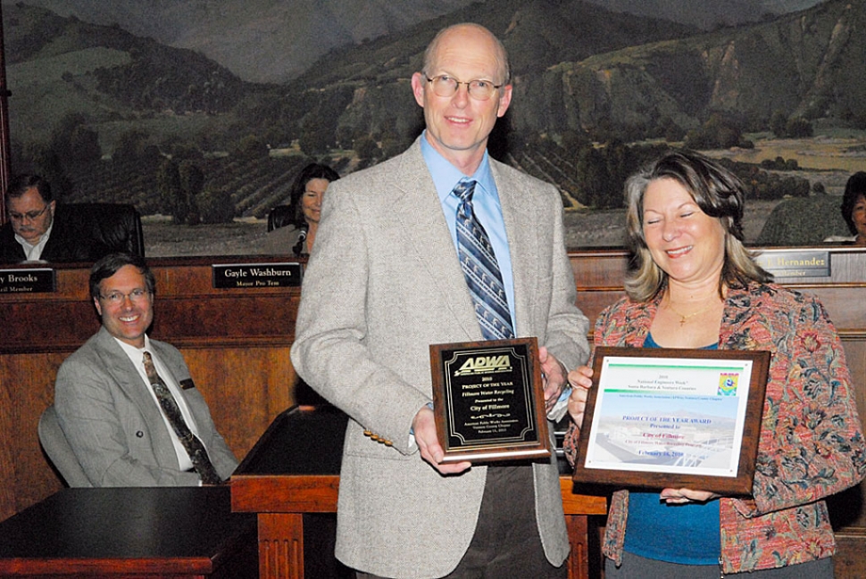 Waste Water Plant: Fillmore’s Wastewater Plant was named Project of the Year at the National Engineer’s Week Banquet held at the Reagan Library on February 18th.