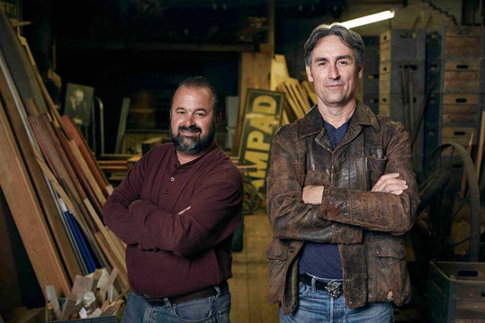 American Pickers Mike Wolfe and Frank Fritz visited Fillmore and picked Lin Thomas and his Daughter Lindy’s property.